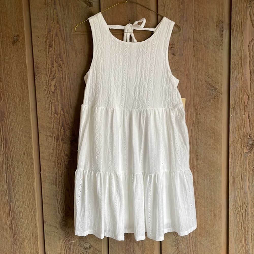 White Eyelet lace dress